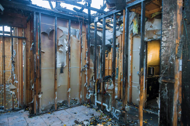 Professional Fire Damage Repair technician working in Brewster Hill, NY